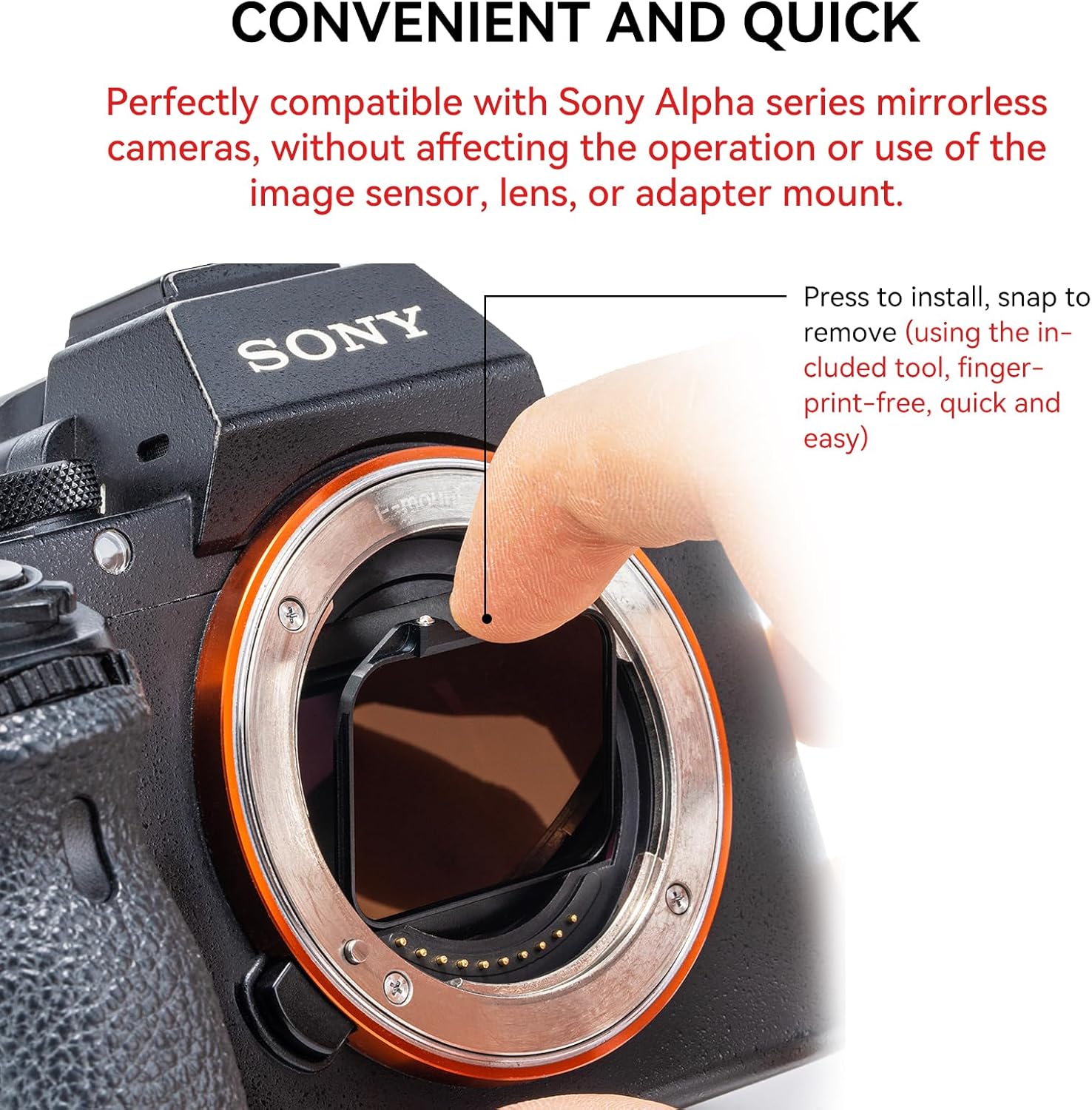 Kase Clip-in Filter Kit Camera Filter Camera Neutral Density Filters Compatible with Sony A9 A7C A7M A7R A7S FX3 A1 Alpha Camera (ND32)