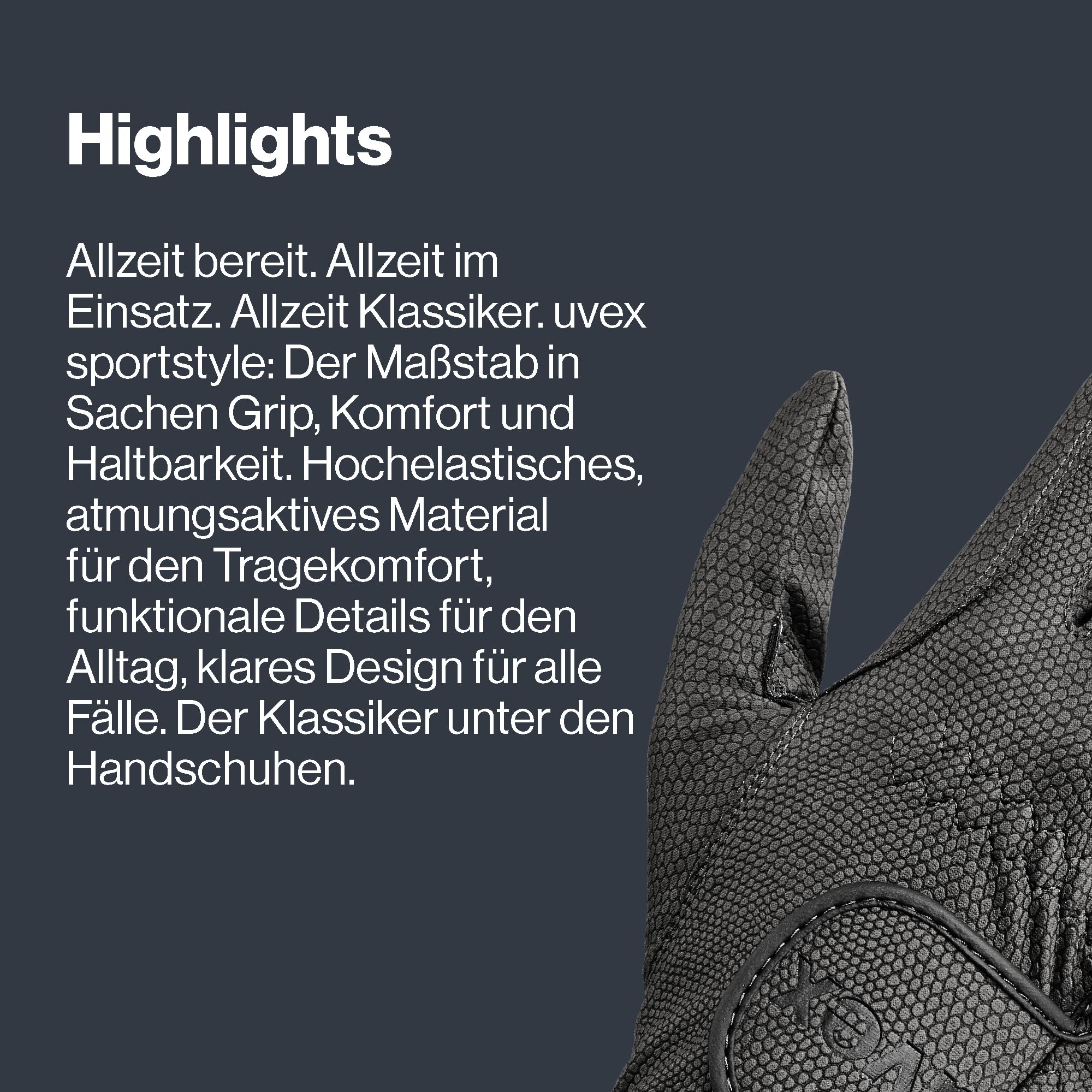 Uvex Sportstyle - dehnbarer Reithandschuh für Damen und Herren