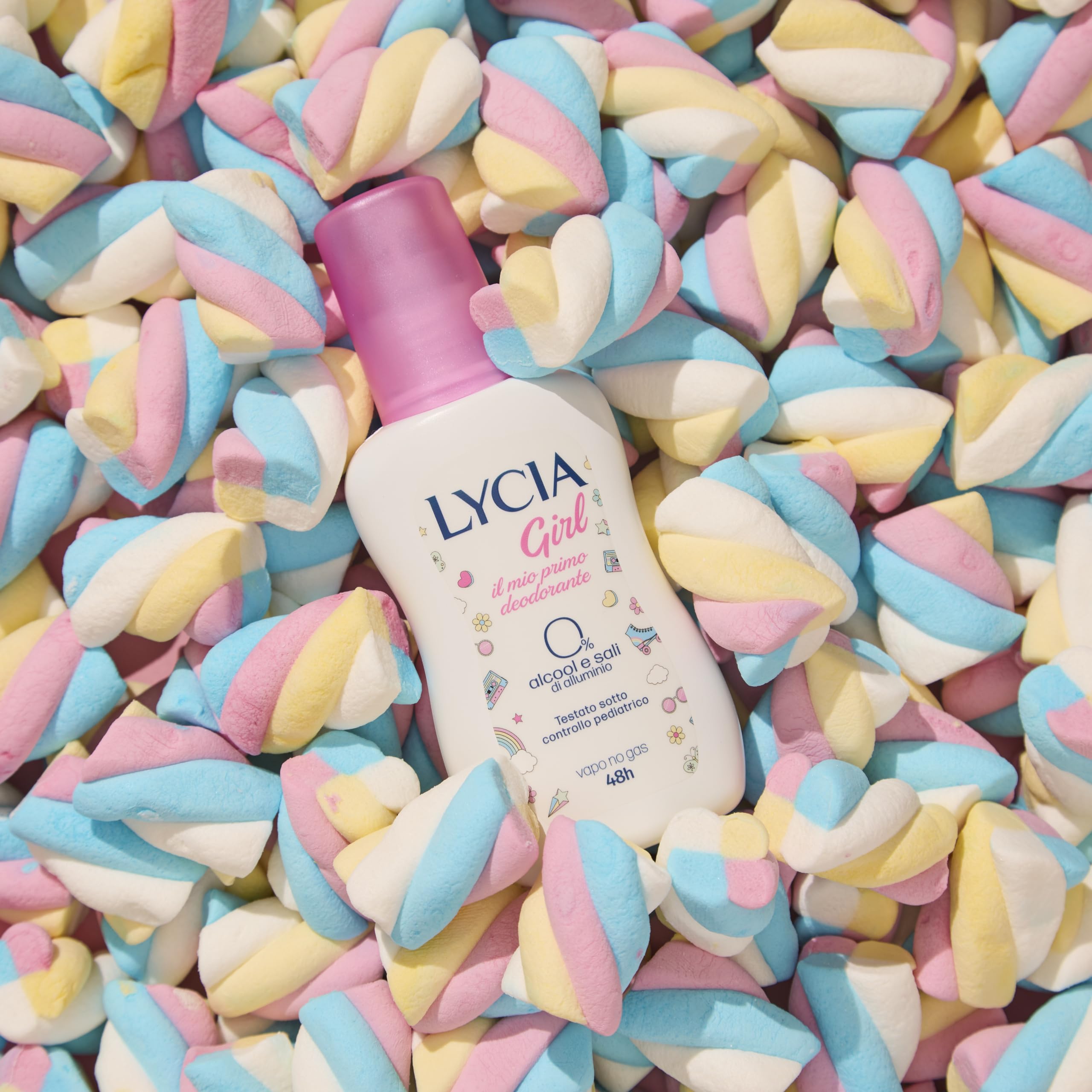 Lycia - Dezodorant Vapo Girl, dezodorant dla dziewczynek i dziewcząt, testowany dermatologicznie pod kontrolą pediatryczną, 75 ml