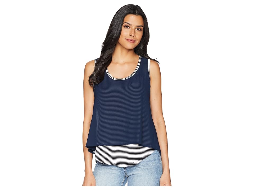 

B Collection by Bobeau Sydney Stripe Tank Top (Navy Stripe) Women's Sleeveless
