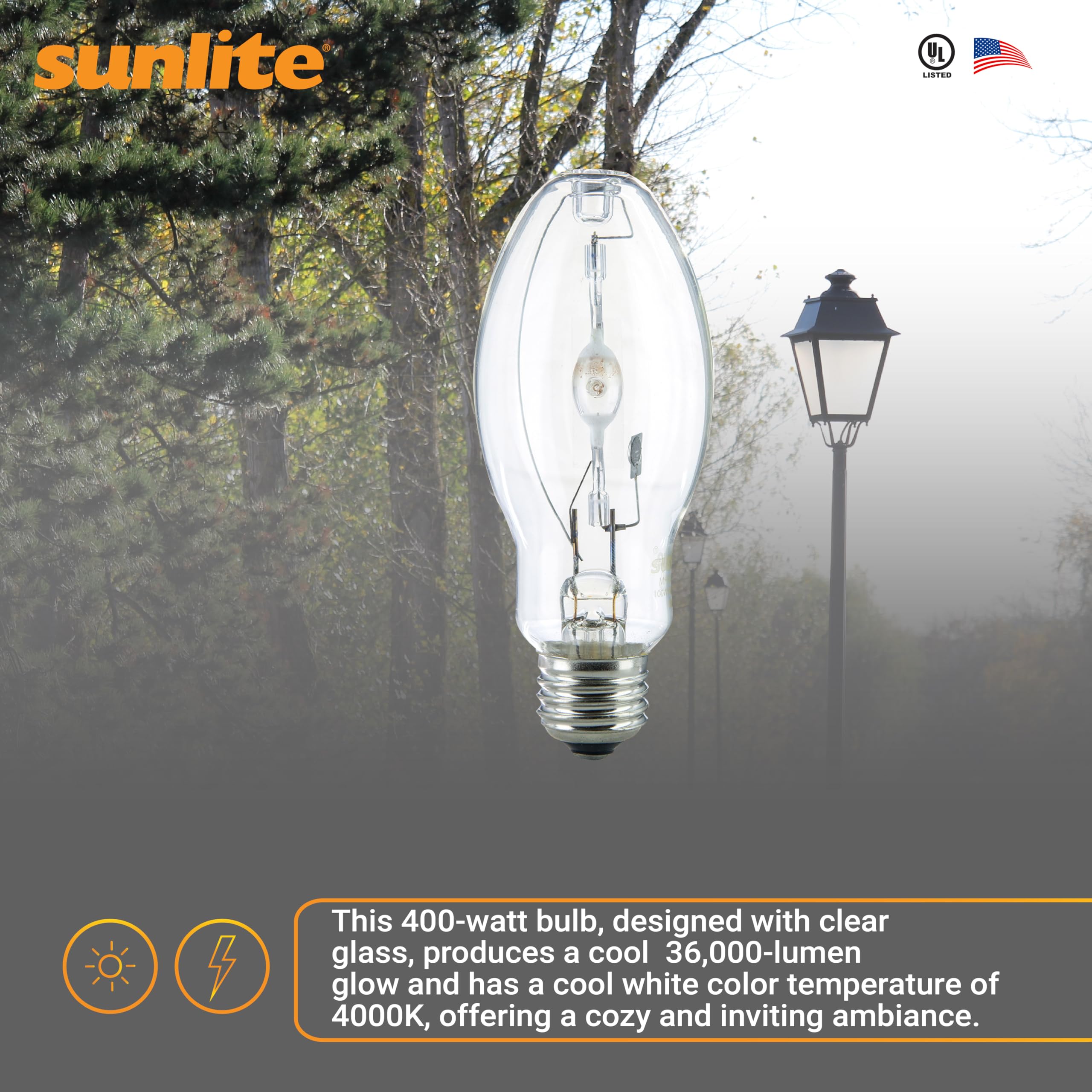M400/U LED Replacement 400 Watt - Ed37 - Metal Halide - Unprotected Arc  Tube - 4000k - Ansi ED37 MH Bulb 4000K, image size:2560x2560
