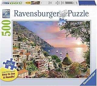 Ravensburger Positano Large Format 500 Piece Jigsaw Puzzle for Adults – Every Piece is Unique, Softclick Technology Means Pieces Fit Together Perfectly