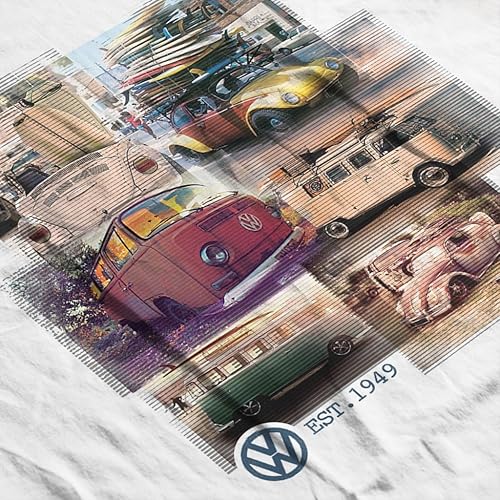 Miniatura 5 de Volkswagen Camiseta Camper Beetle Collage para hombre