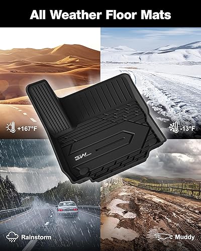 Miniatura 5 de 3W Alfombrillas de piso para Chevy Equinox 2018-2023 2024GMC Terrain - Tapetes de TPE para todo tipo de clima, ajuste personalizado para Chevrolet