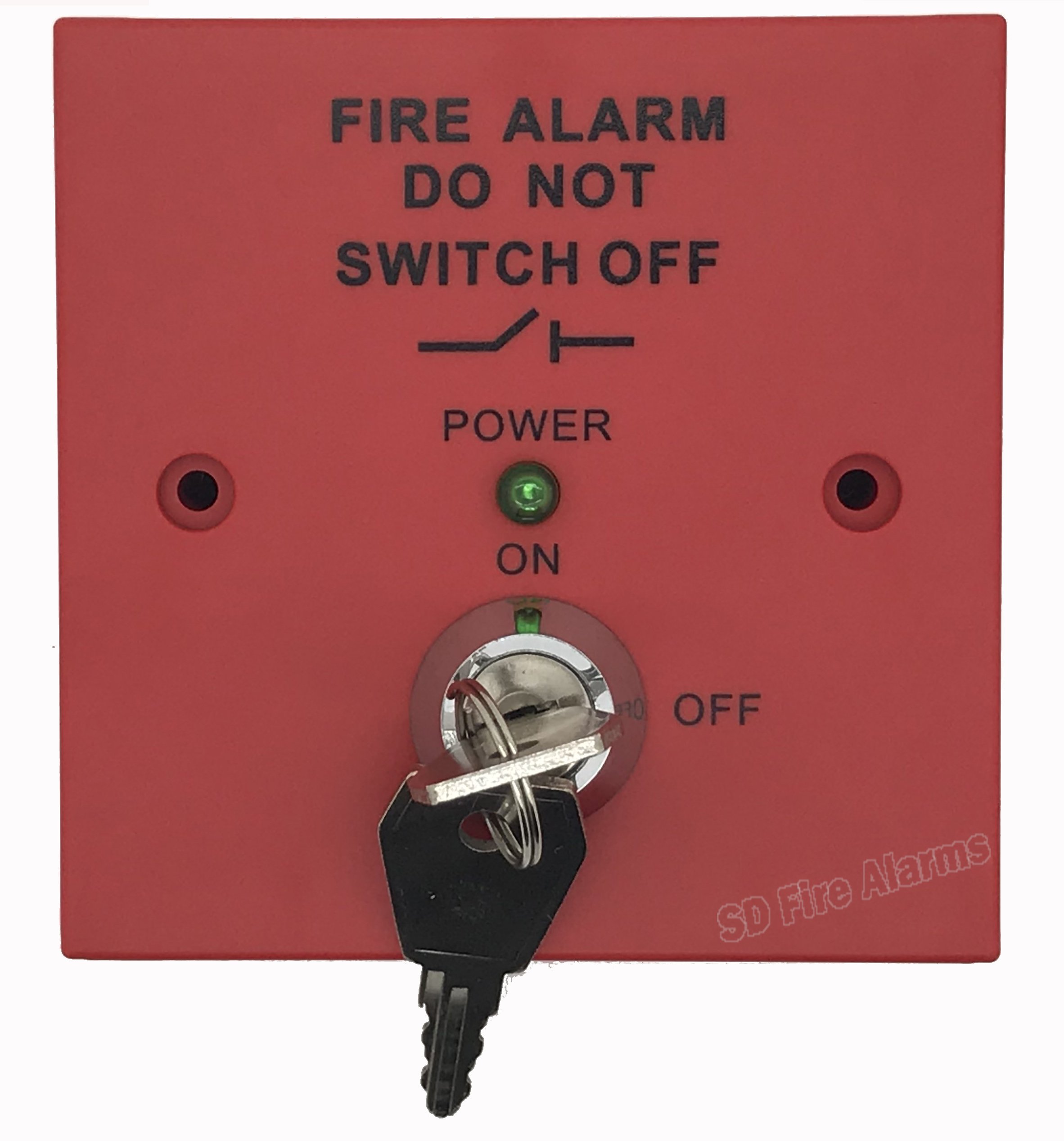 Magfire Red 2-Position Push Button Fire Alarm System Isolator Switch