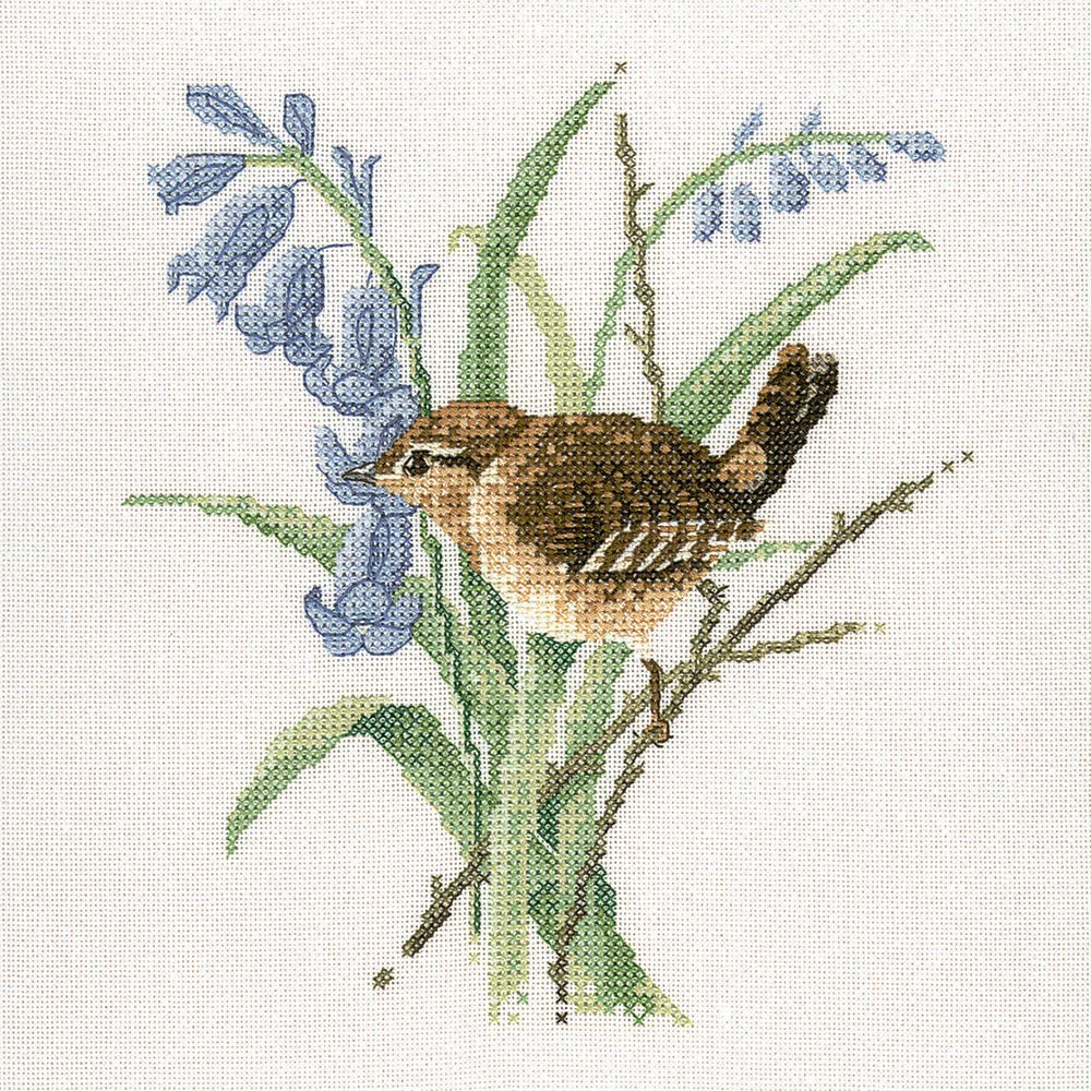 Heritage Crafts Wren - Counted Cross Stitch Kit - Aida