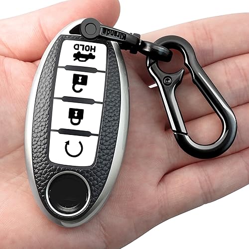 Kirsnda Funda texturizada para llavero con llavero, funda de TPU suave, 4 botones compatible con llave remota Altima Maxima, Murano, Rogue, Sentra disponible en Yaxa Peru