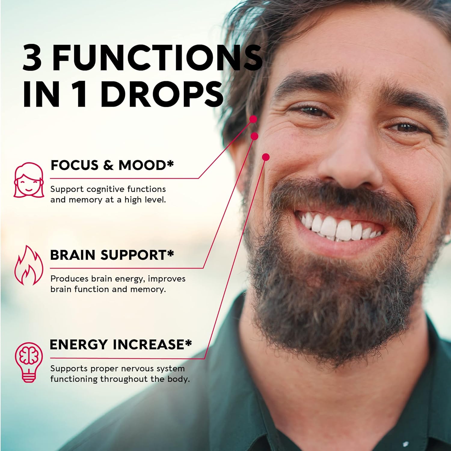 NUTRAHARMONY Vitamin B12 Drops & Vitamin B-Complex Capsules Vitamin C, Choline, Inositol - Methylcobalamin for Energy, Focus & Mood, Brain - Energy, Brain & Heart Support Supplements - Made in USA : Health & Household