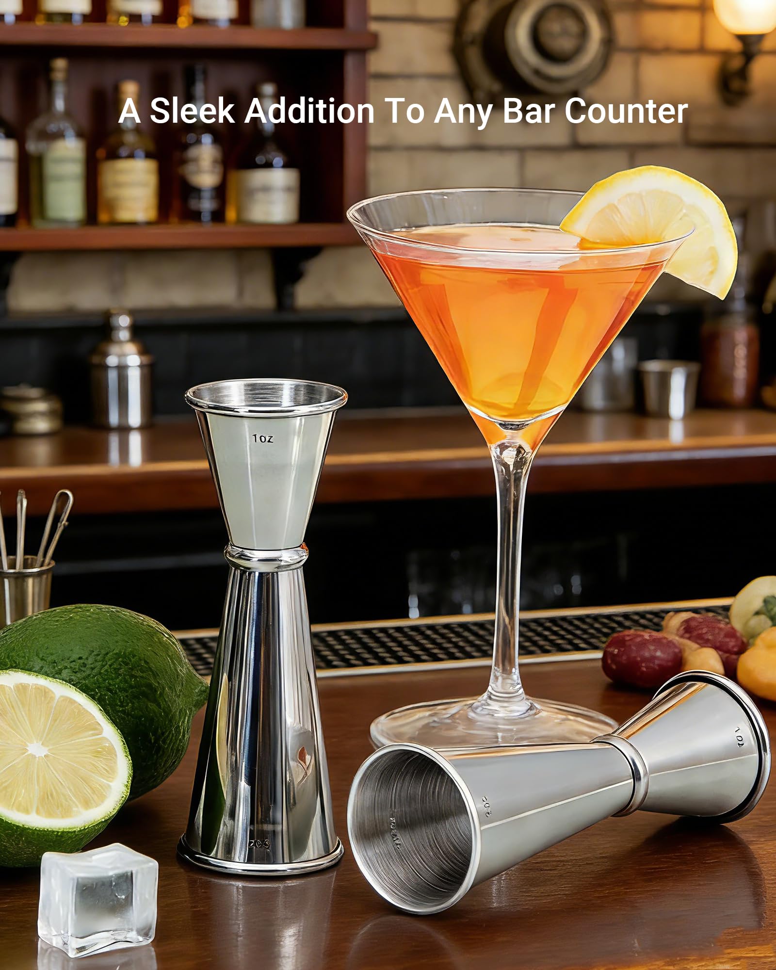 Cocktail Jigger Set 1oz/2oz, Stainless Steel Measuring Cups 2Pack — Amazon image 5