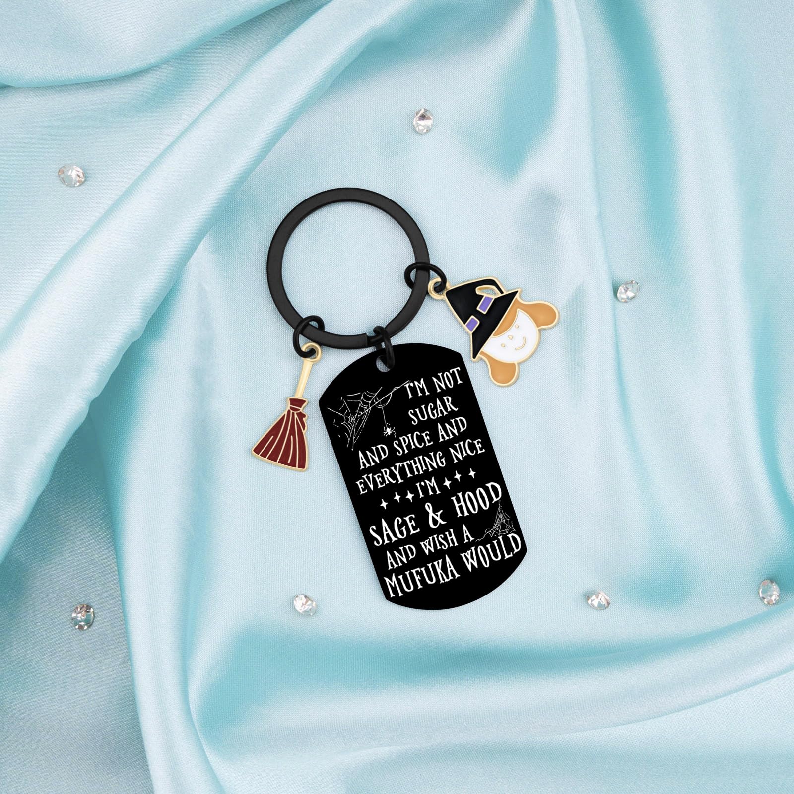 Aisity Witchy Gifts for Women Witch Stuff Mothers Day Gifts for Women Witchy Keychain Witchcraft Lovers Gift Boo Basket Gift Cool Ideas Witch Accessories Wicked for Mothers Day