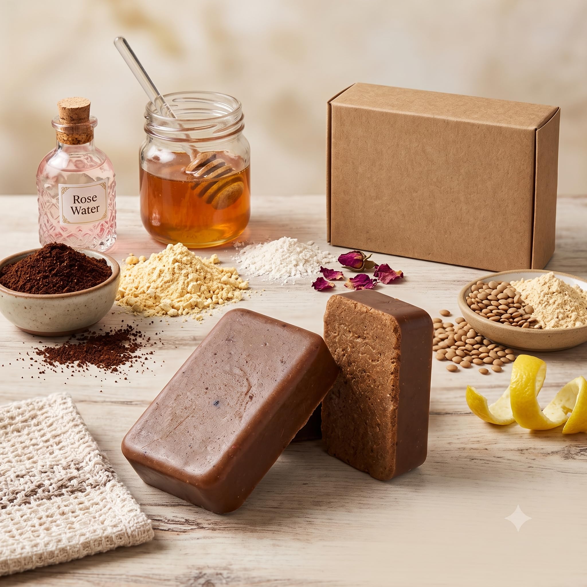 NEERVA'S DE-TAN | Natural Loofah Exfoliating Scrub Soap | Fresh fragrance - 100gm * 2 Soap (Pack of 2)-picture-30