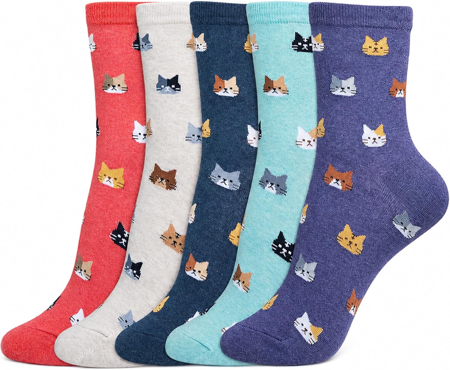 KONY Animal Funny Socks for Women Novelty Cat Dog Panda Gift for Teen Girls