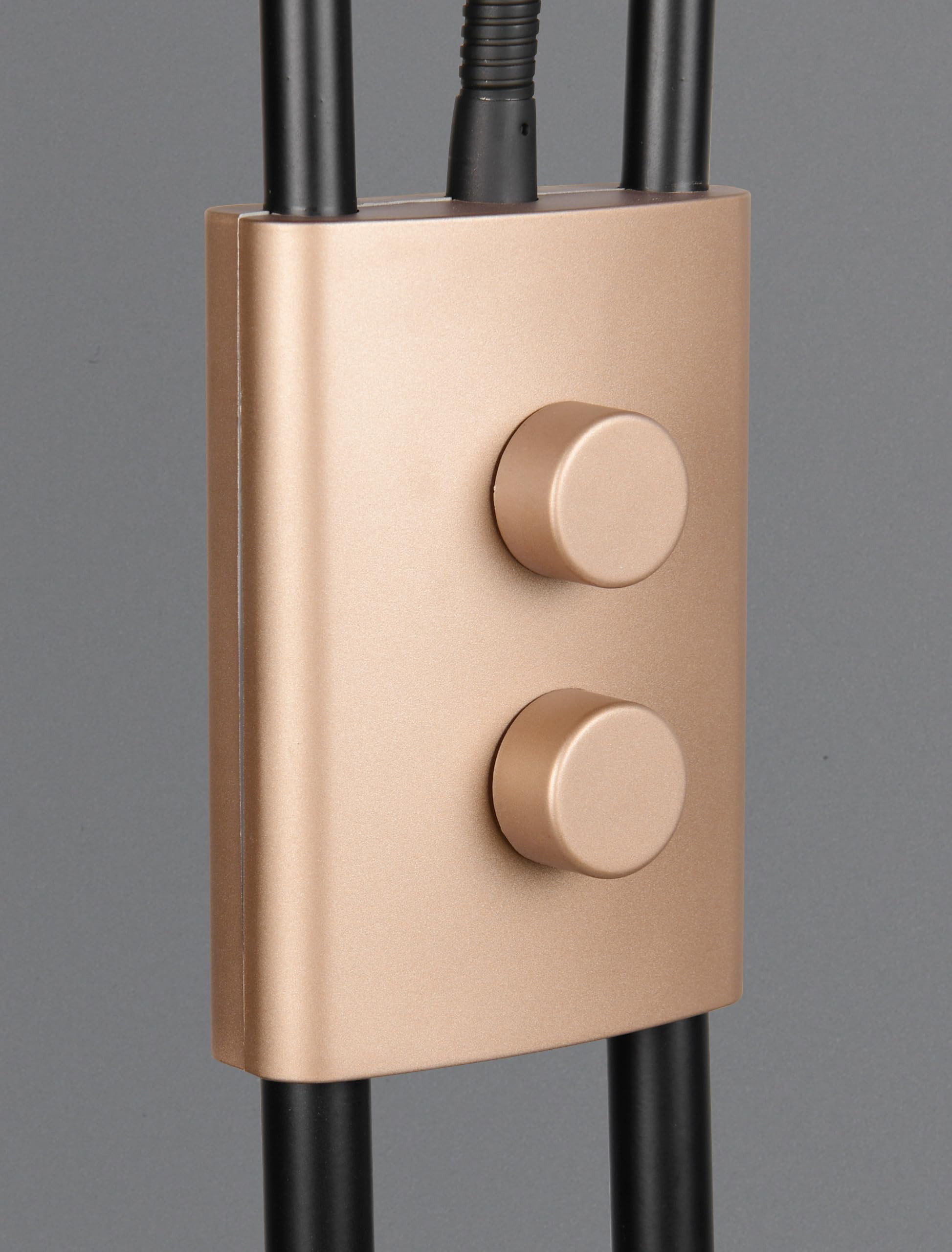 Trio Leuchten LED Stehleuchte Chris 478310265, Metall Coffee, Kunststoff weiß, inkl. 18 Watt LED, dimmbar, Flexarm, getrennt schaltbar