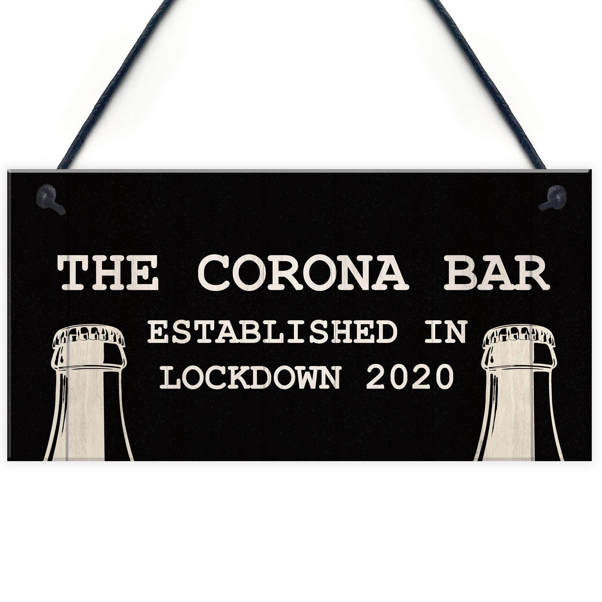 Funny Corona Bar Sign For Home Bar Garden Hanging Sign Alcohol Beer Gin Gift