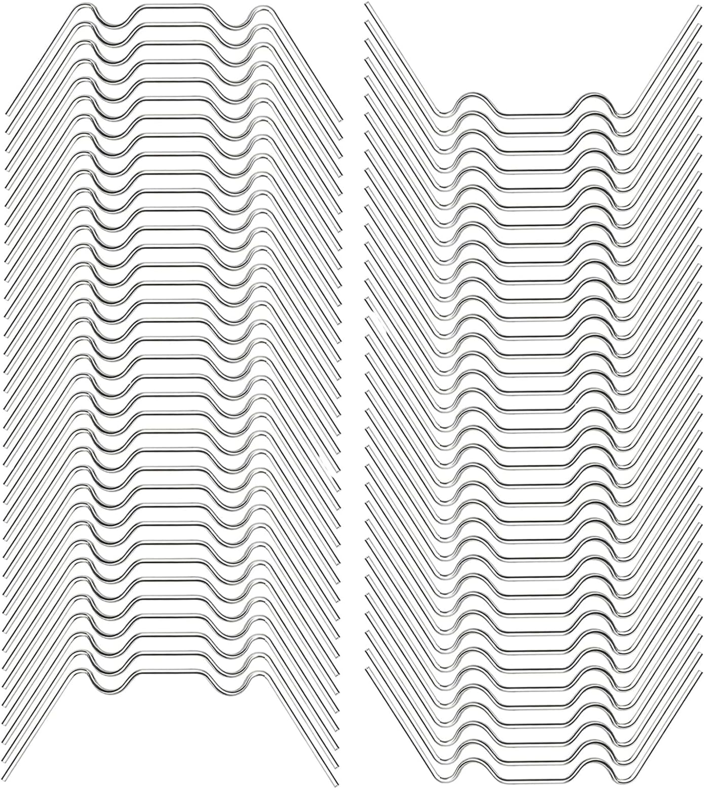 100pcs Greenhouse W Clips for Glass,Greenhouse Glazing Clips,Polycarbonate Fitting Glass Accessories Retaining Spring Window Clip Pane Fixings