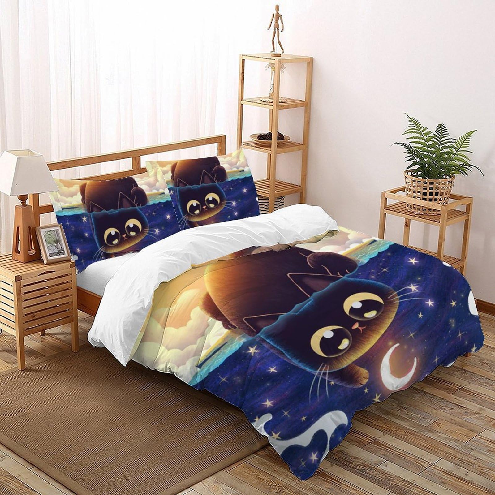 Housses de couette 3D enfants douce facile d'entretien fermeture éclair