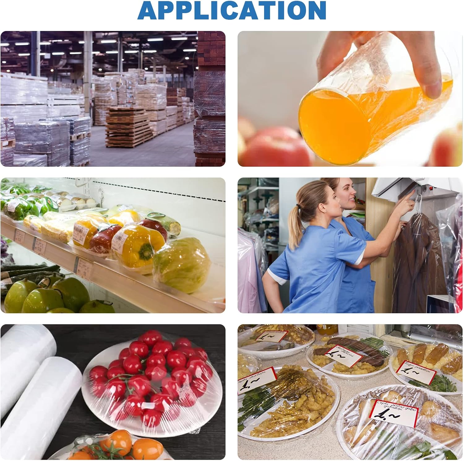 Manual Stretch Film Dispenser Wrapping Machine, 21.6 Inch Stainless Steel Table Stretch Film Packing Machine w/ 4pcs Film Slide Cutter