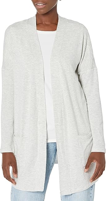 Amazon Essentials Women's Relaxed-Fit Ultra-Lightweight Open-Front Cardigan