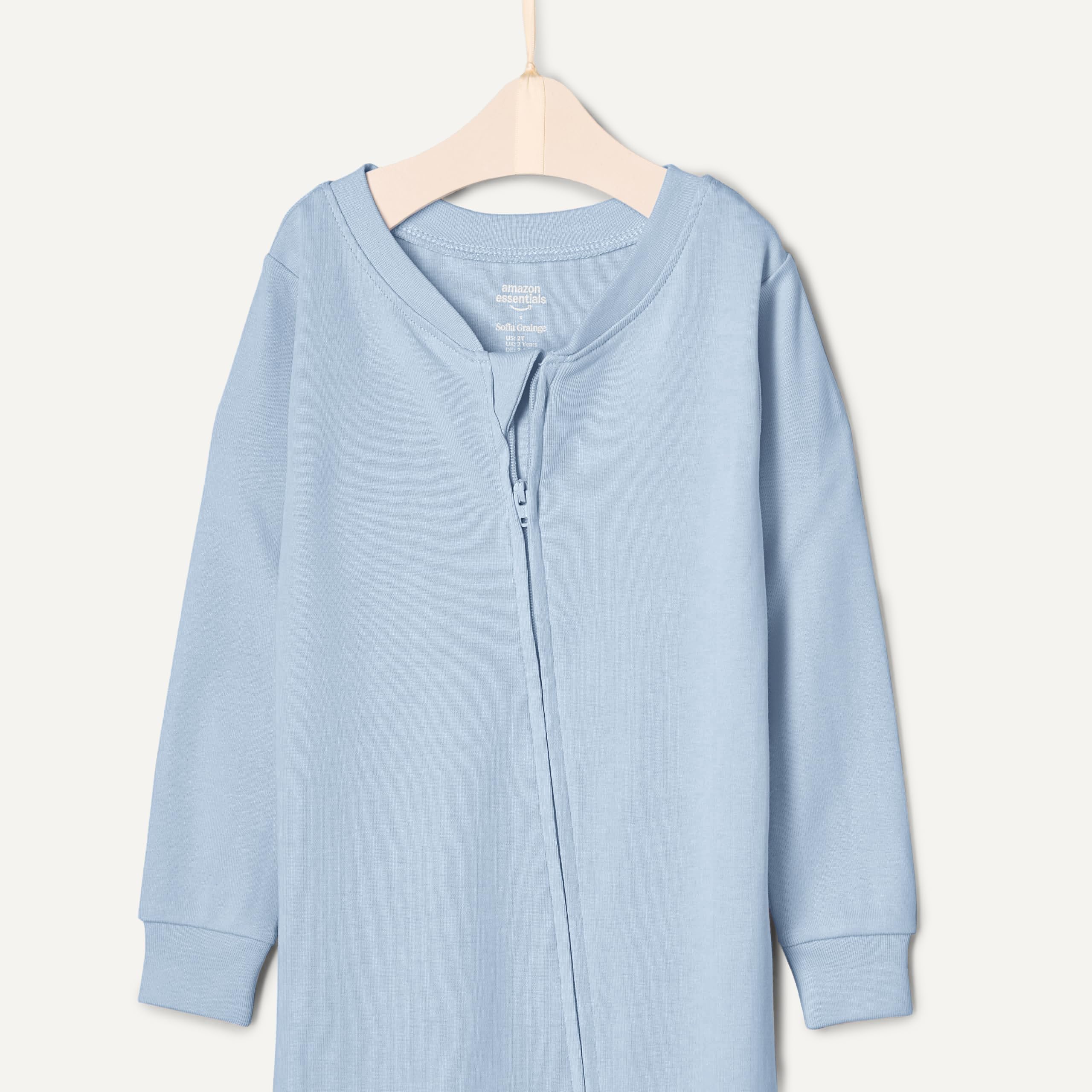 Amazon Essentials Mixte bébé Pyjamas à Pieds, en Coton, Coupe Ajustée