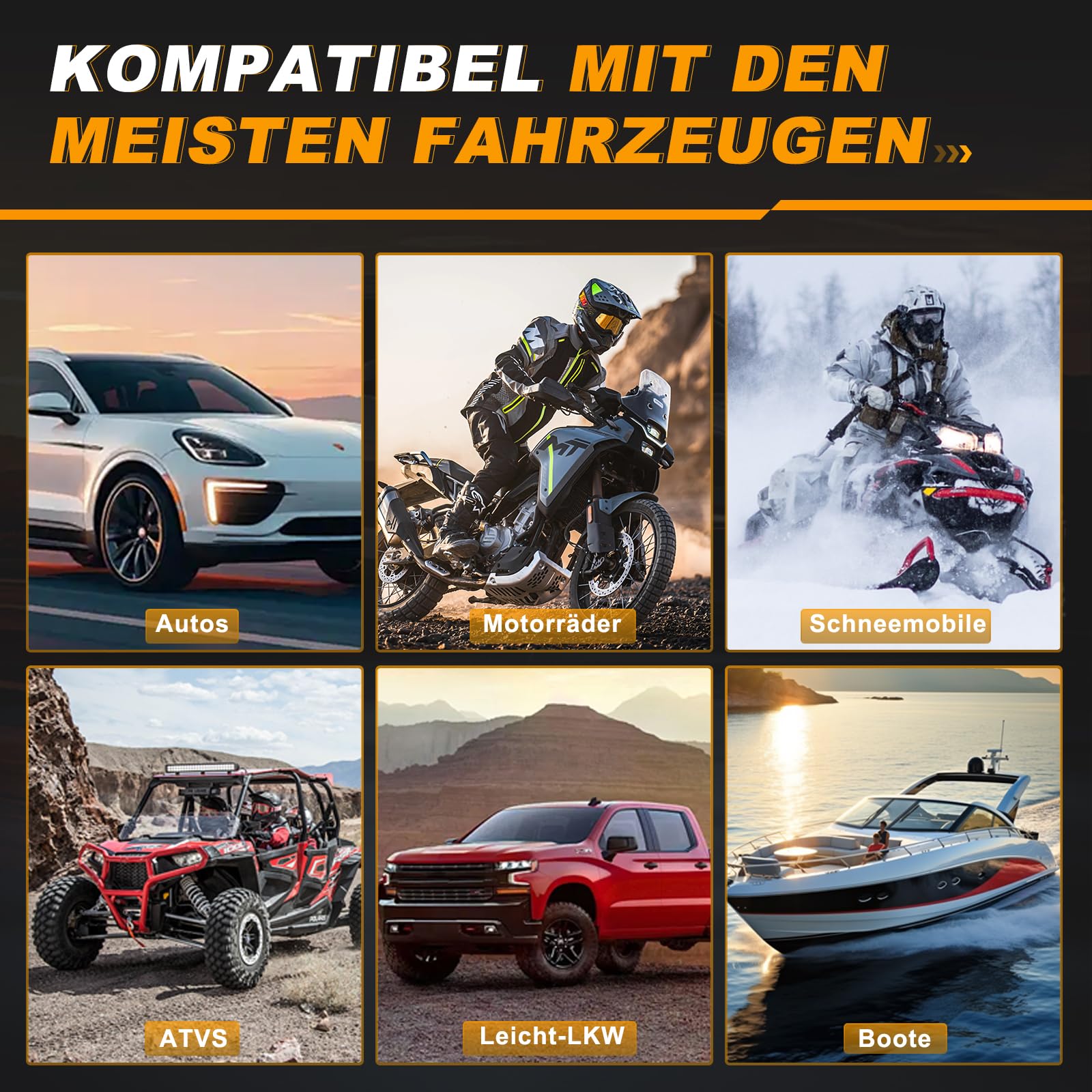 GEARMONSTER Nebelmaschine KFZ Rauchmaschine Lecksuchgerät mit Eingebaute Luftpumpe, DC 12V Rauch Maschine für Autos, Motorräder, Leicht-LKWs, Boote, ATV, Schneemobile