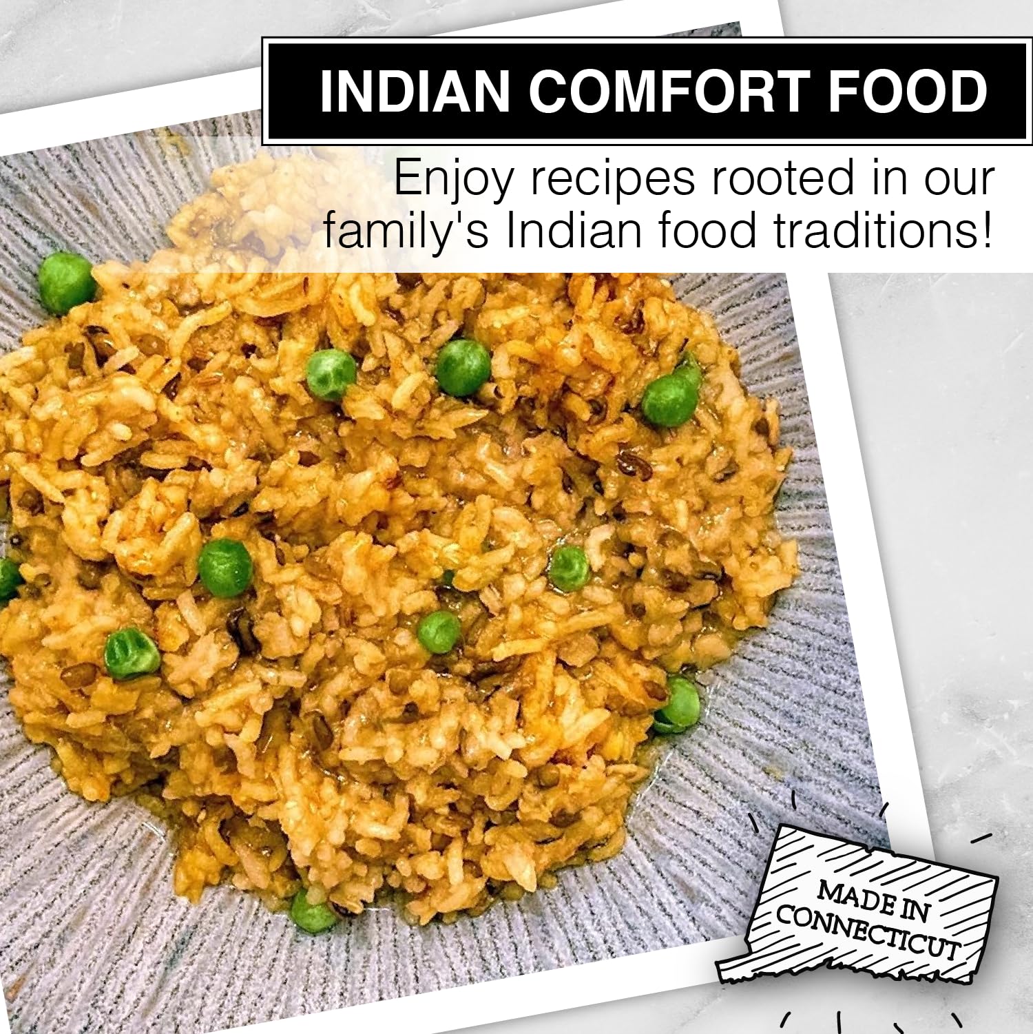 Jain Family Foods Mung Rice Khichdi Kitchari Kit | Authentic Indian Meal Kit with Spiced Yellow Lentils | Plant Based, Gluten-Free, High Fiber | Easy One Pot Dinner, Instant Pot Friendly | Serves 3