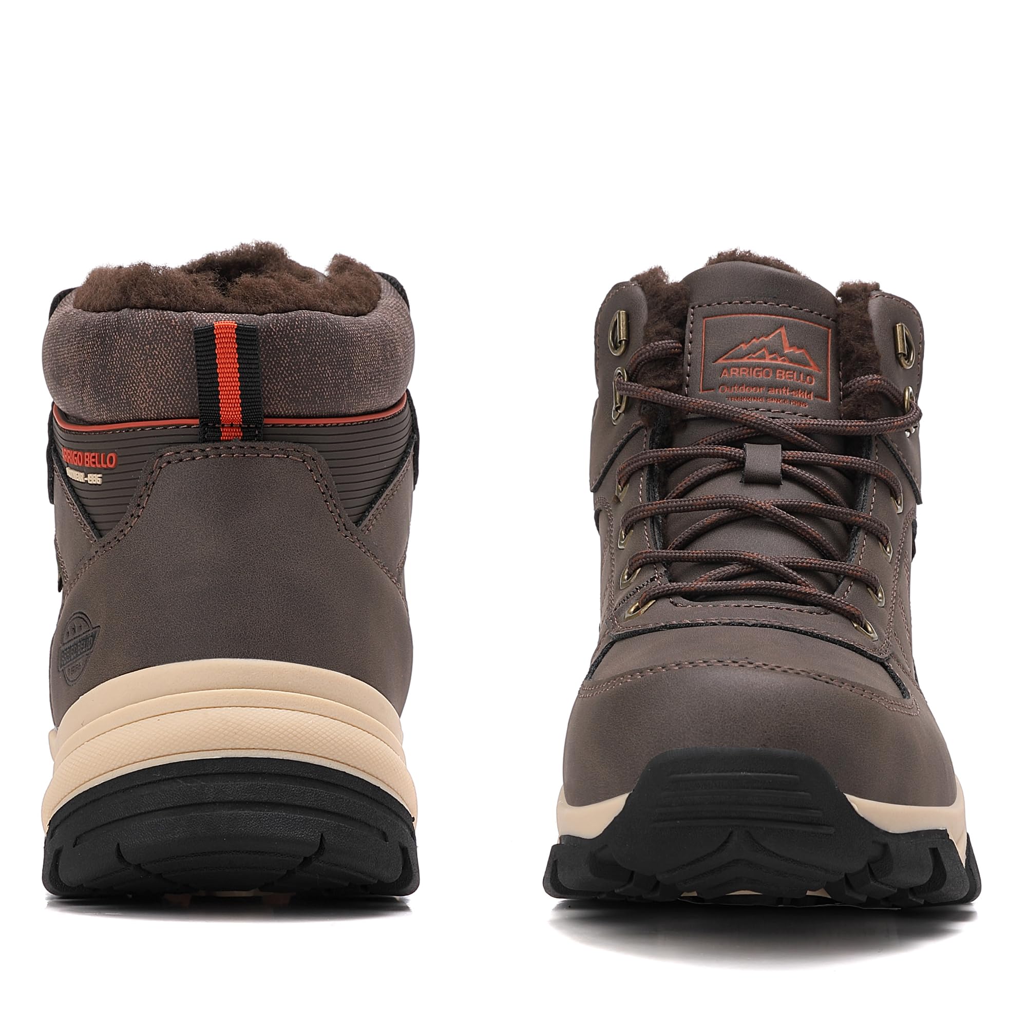 ARRIGO BELLO Stivali Uomo Invernali Scarpe Invernale Scarponcini Neve Stivaletti Antiskid Caldo Trekking Montagna Boots Taglia 41-46