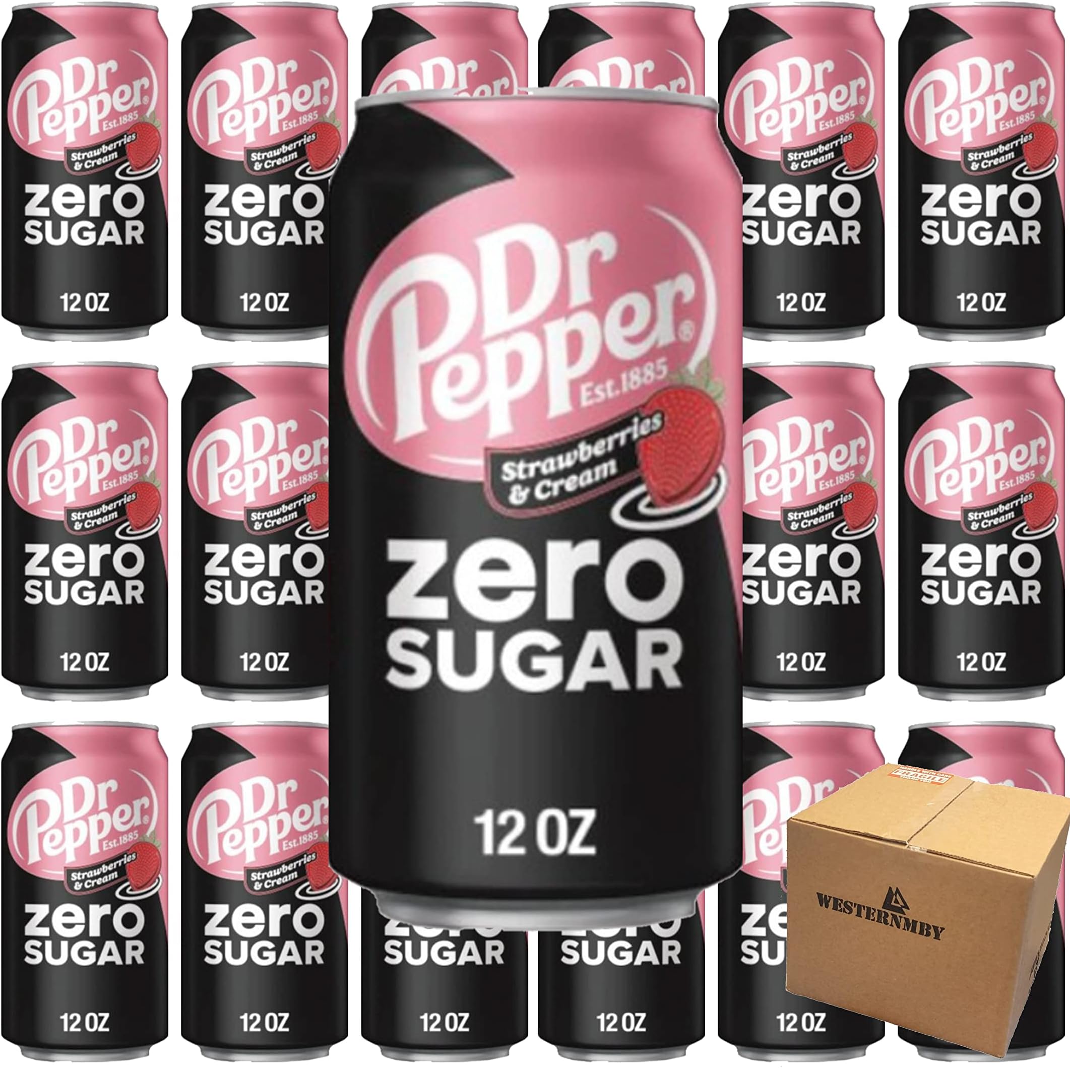 Amazon.com: Dr Pepper Strawberries and Cream Soda, 12 fl oz cans, 12 Pack
