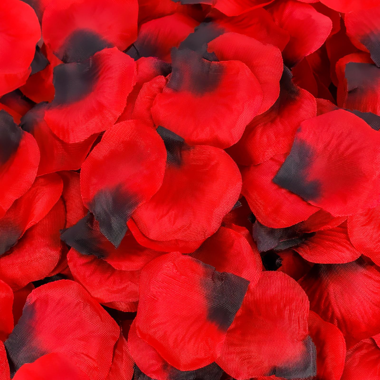 DomeStar 1800PCS Fake Rose Petals, Artificial Flower Petals Silk Red Rose Petals Fabric Petals for Valentines Romantic Night Wedding