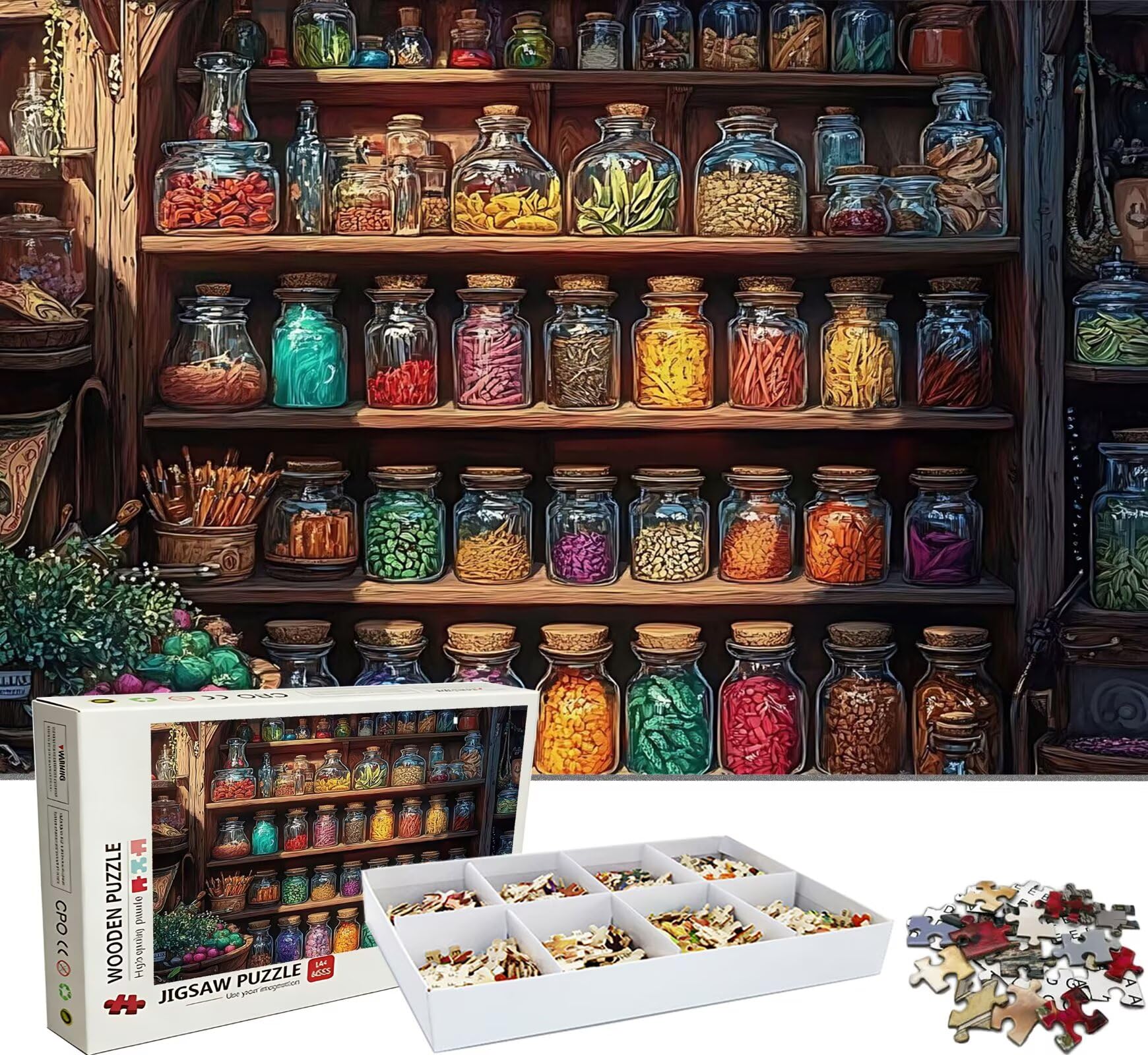 Puzzle 5000 Teile, Holzpuzzle Erwachsene Süßigkeiten Zimmer Impossible Klassische Jigsaw Puzzles 156.5 x 105.5 cm, Familien Spiel, Puzzle Stressabbau Denkspiel, Home Dekor w0-850