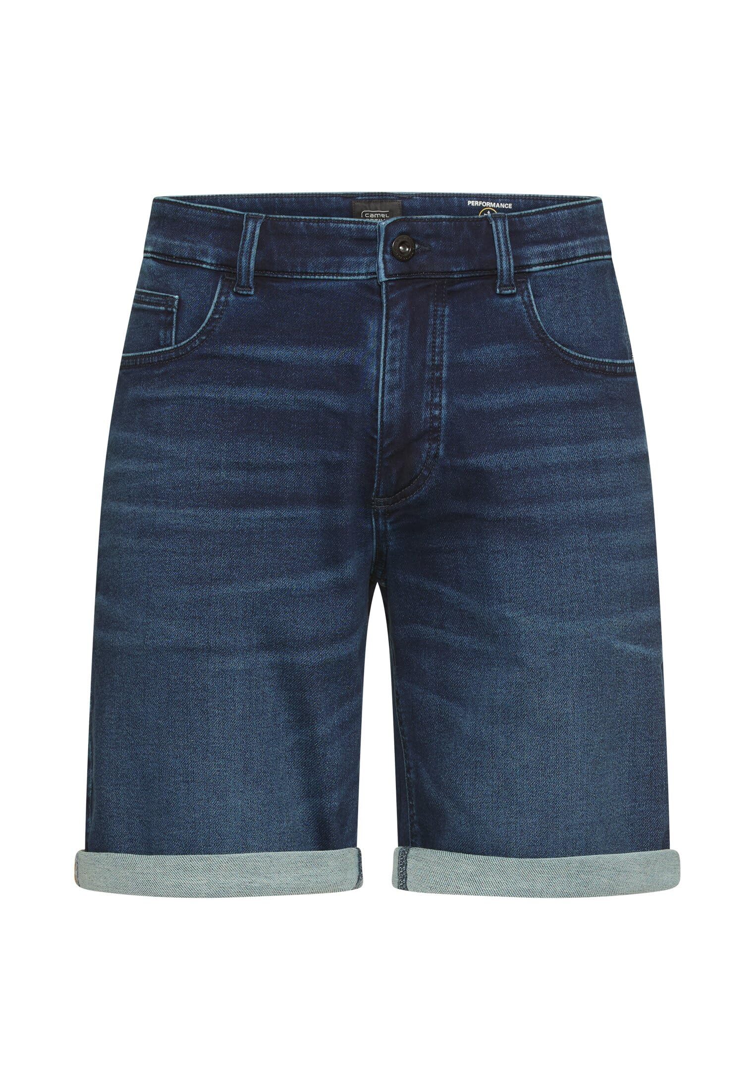 camel active Herren Jeans Shorts aus Baumwollmix | fleXXXactive® Jeansshorts mit verstellbaren Tunnelzug und praktischen Taschen - pflegeleicht