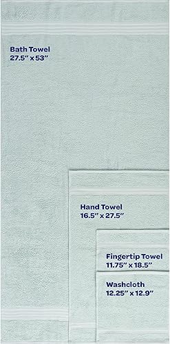 Miniatura 7 de Set de toallas de algodón egipcio de 8 unidades Lavish Home Rio, color negro