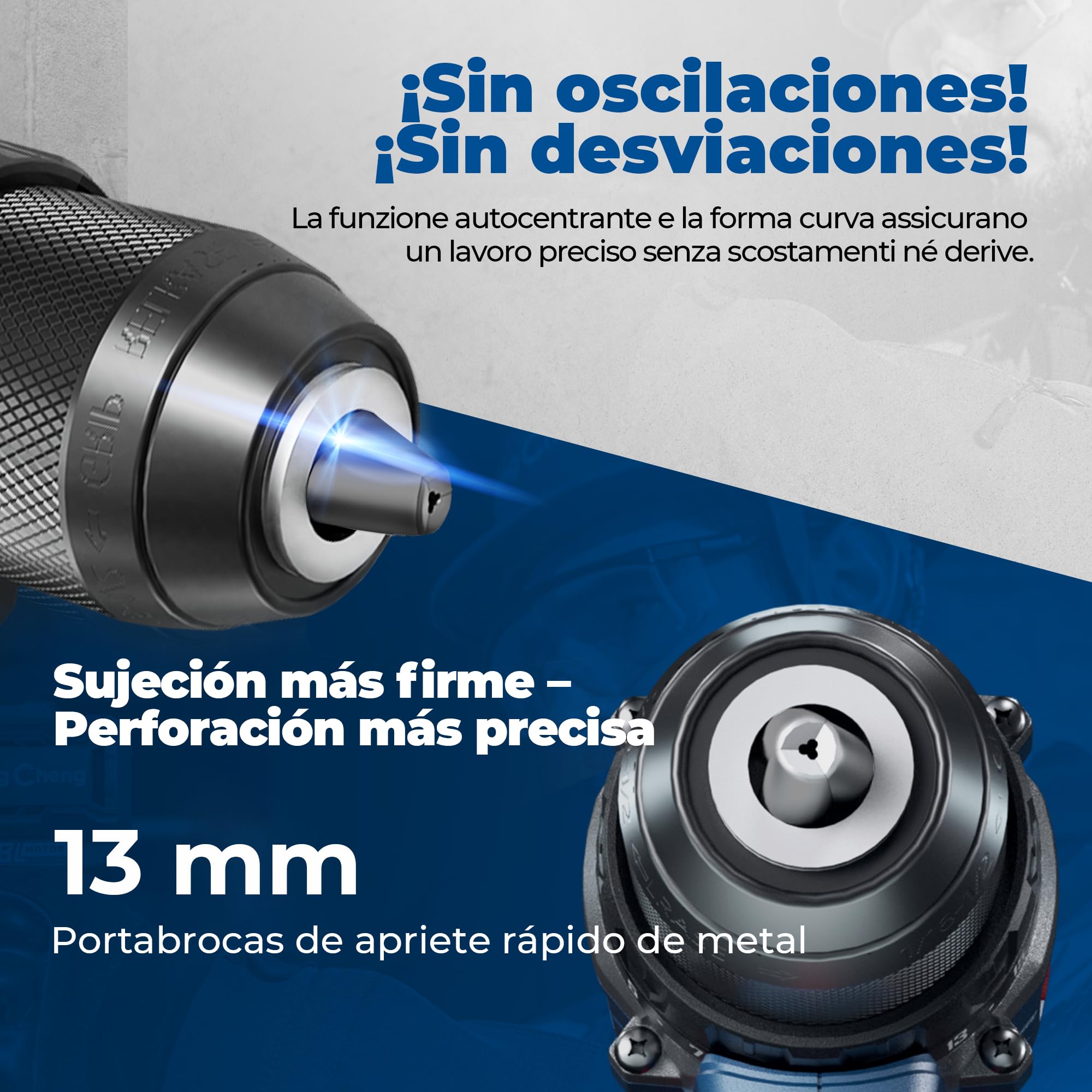 Dong Cheng Taladro de Percusión Inalámbrico 20V 160Nm, Taladro Percutor Batería Brushless, 2x4,0Ah, 3 Modos-Atornillar, Perforar y Percuto, Portabrocas de 13 mm, 2 Velocidades, 19+2Niveles de Par