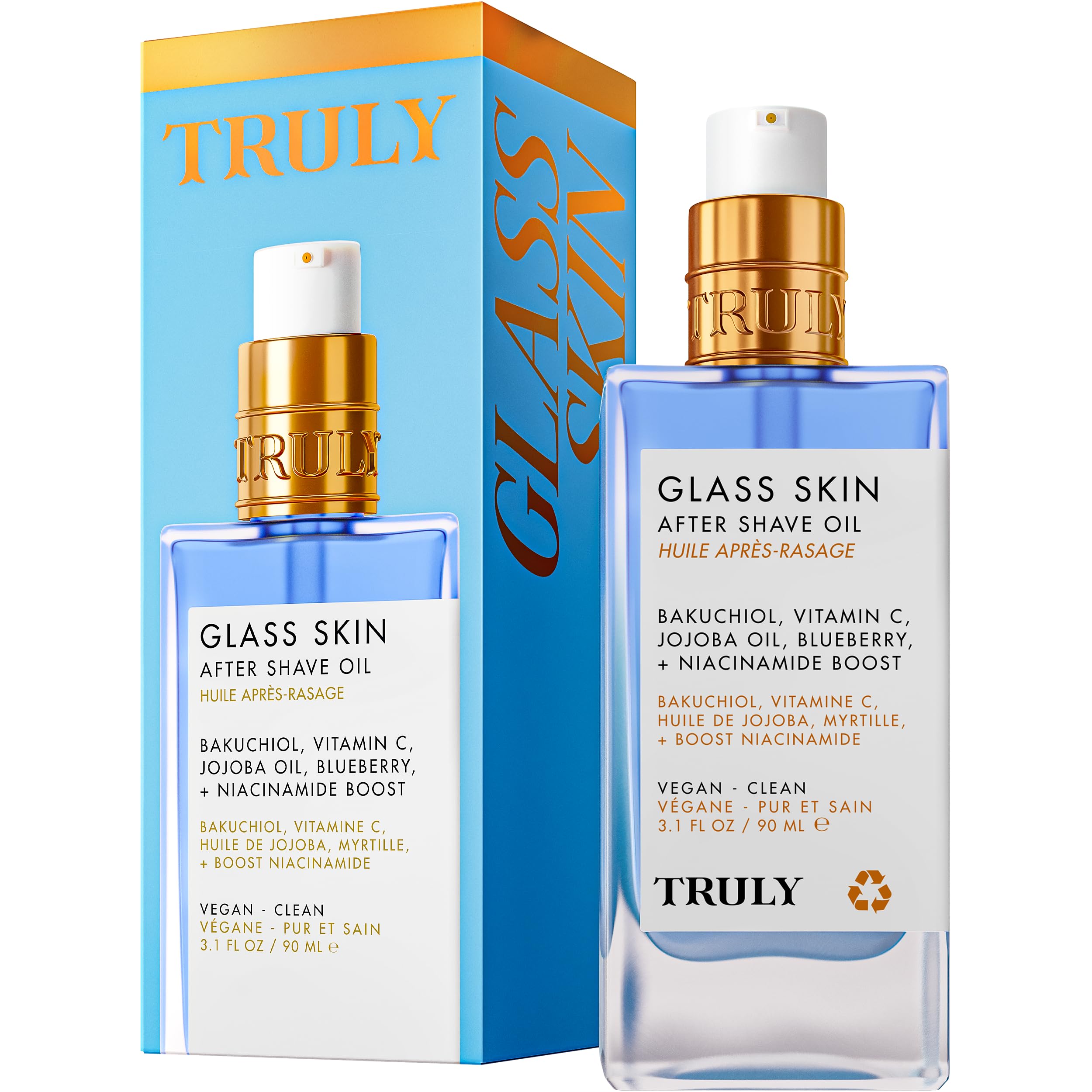 Truly Beauty Luxury After Shave Oil | Soothing Treatment for Sensitive Skin Glass Skin 3.1 fl oz