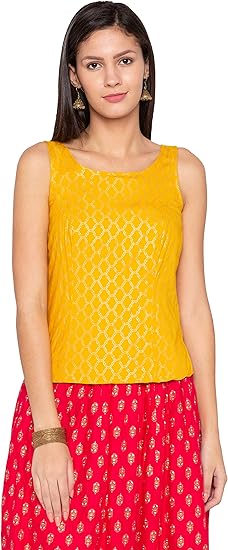 Yellow ethnic top Clearance