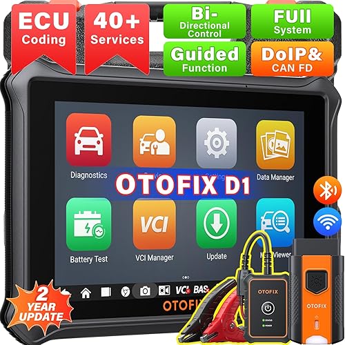 OTOFIX D1 con BT1 Lite herramienta de escaneo bidireccional más nueva de 2023, codificación ECU, escáner de diagnóstico automotriz inalámbrico, más