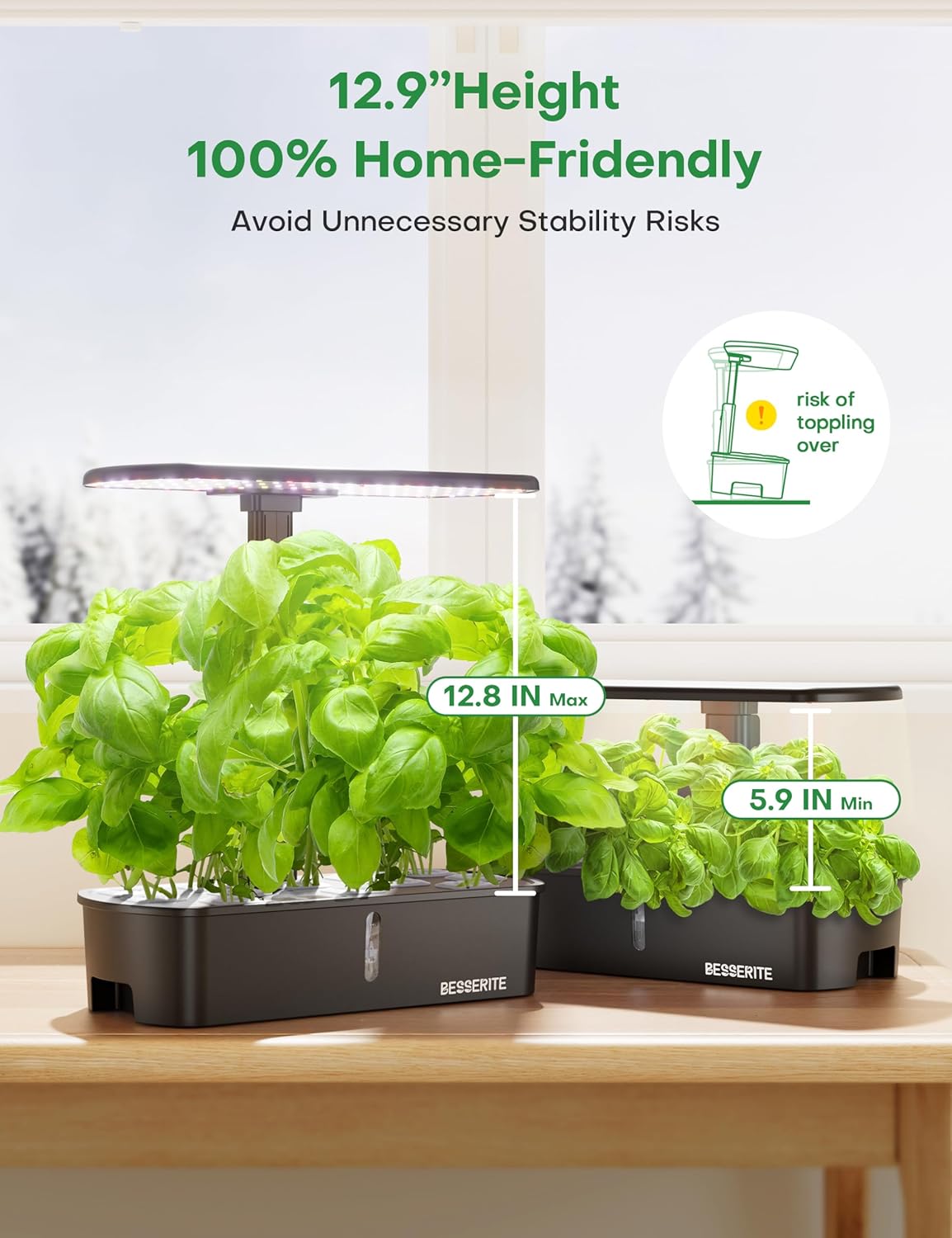 BESSERITE Hydroponics Growing System Kit 12 Pods,Indoor Herb Garden with Light,Kitchen Hydro Ponic Grow System, Countertop Hydro Garden,Smart Planting Kit Home,Plant Grower Inside Kit,Lettuce Grower - Image 6