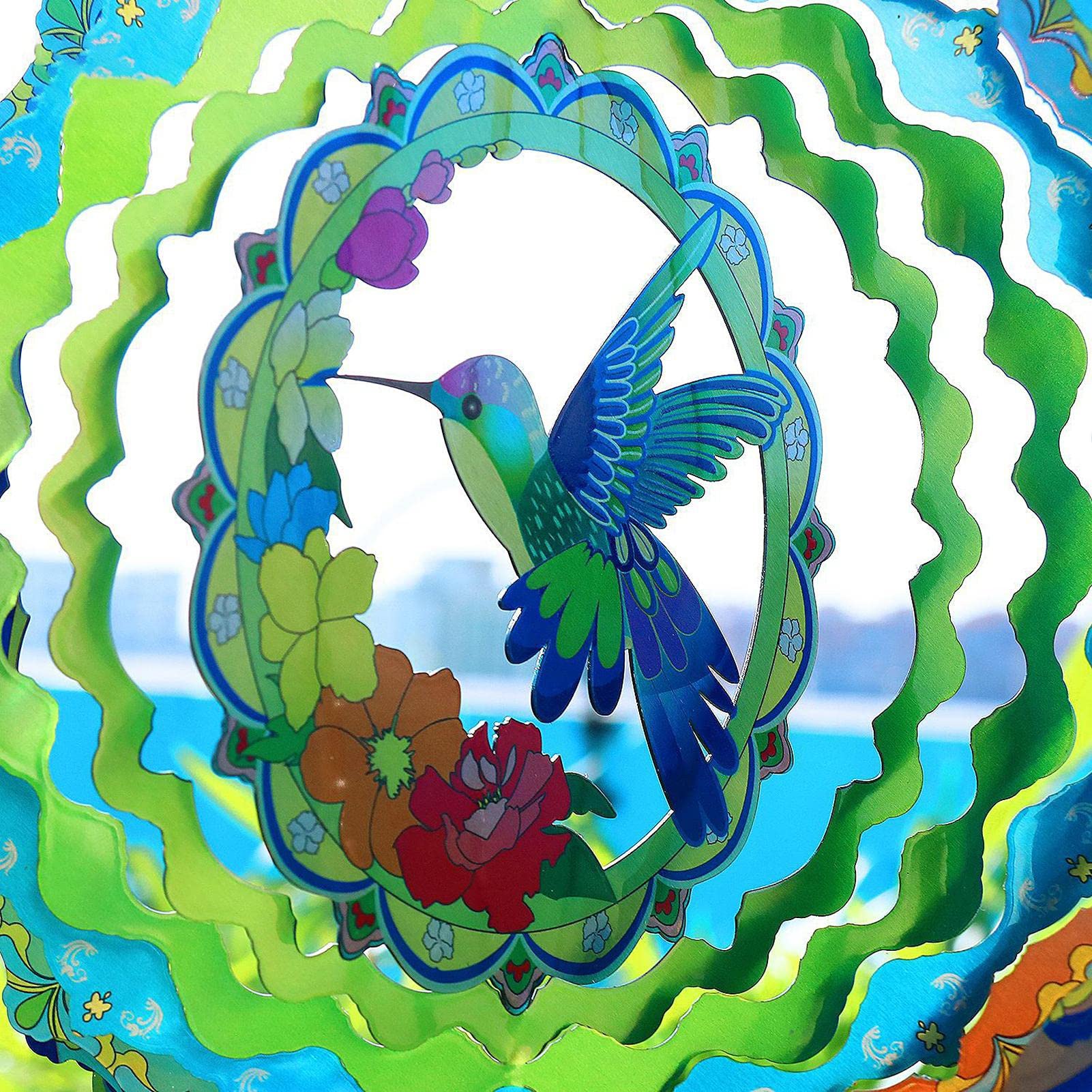 Spinner À Vent En Acier Inoxydable 3D Metal Art Hanging Wind Spinner Capteurs De Vent Cinétiques