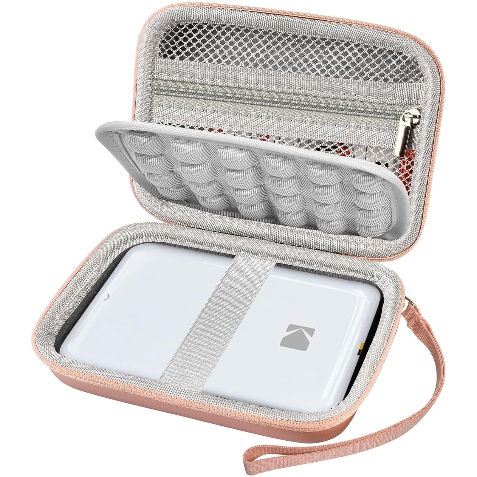 Case Compatible with Kodak Step/Canon Ivy/Ivy 2/ Ivy CLIQ+2 CLIQ 2 CLIQ+ Mobile Photo Mini Printer, Instant Camera Storage Bag for Papers, Charger and Accessories (Box Only)-Rose Gold-image-21