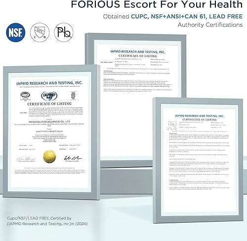 Miniatura 7 de FORIOUS - Llave de fregadero de acero inoxidable para cocina