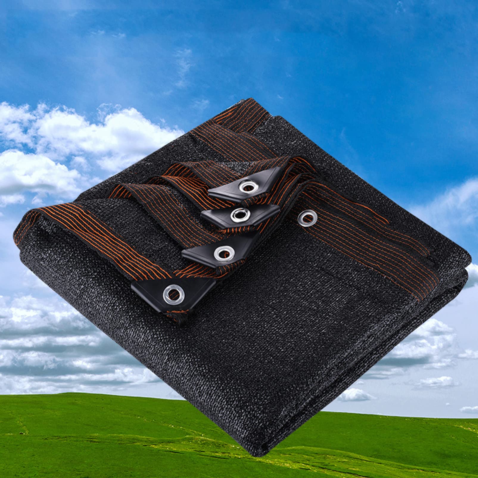 Filet d'ombrage d'isolation thermique noir bâche contre la chaleur