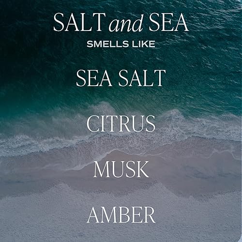 Miniatura 2 de Sweet Water Decor Difusor de varillas de sal y mar, estética de decoración de habitación con fragancia prémium de sal marina, cítricos, almizcle y