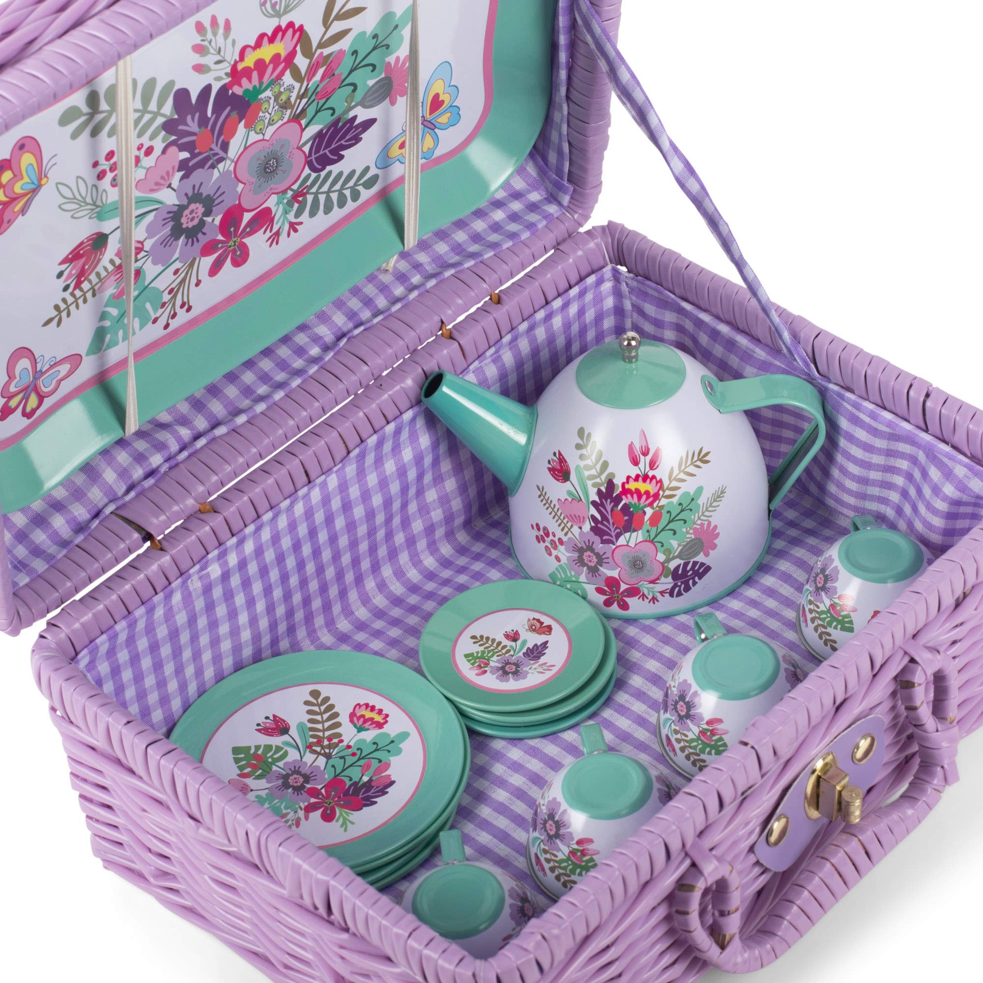 Amazon.co.jp: Delton Products 8002-4 缶 15点 ティーセット  