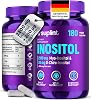 Inositol Complex (Capsules) with Folic Acid - 2200 mg Myo- & D-Chiro-Inositol Per Serving - Support for Cycle & Hormone Balance - 180 Vegan Capsules - Lab Tested - GMP Certified