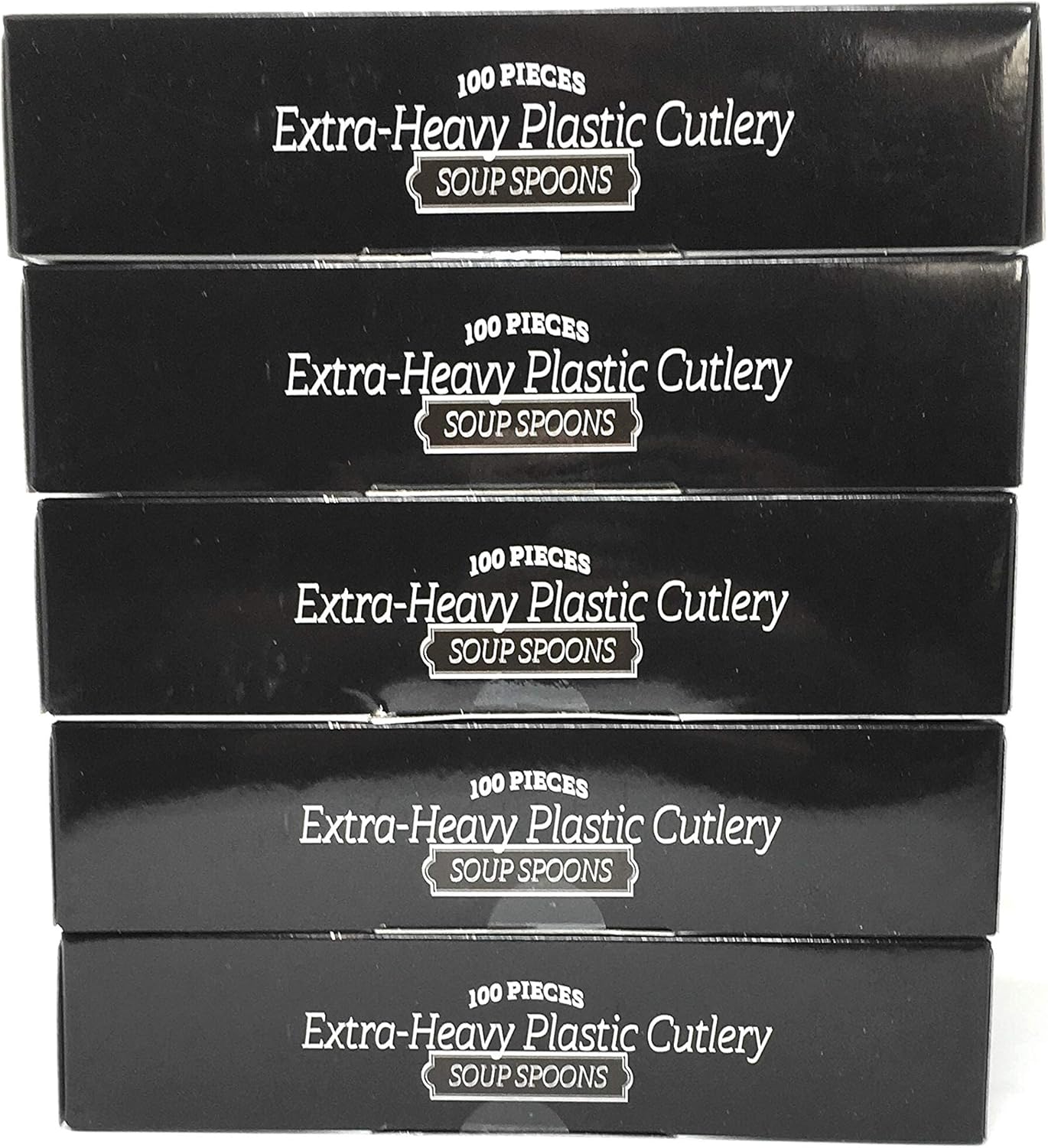 Fineline Flairware Collection Heavy Duty Clear Plastic Spoons - Quality, Extra Durable Disposable Soup Spoons, Practical for Serving and Portioning Hot and Cold Food [500 count]