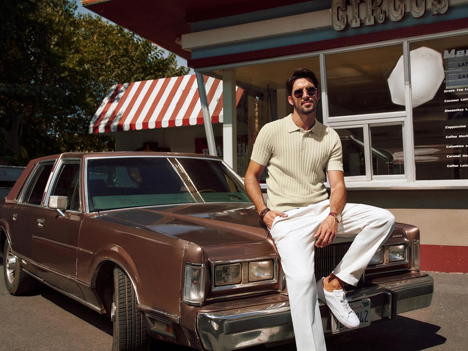 PJ PAUL JONES Mens Knit Polo Shirt Short Sleeve Textured Polo Shirts Casual Summer Collared Polo T Shirt - Image 4