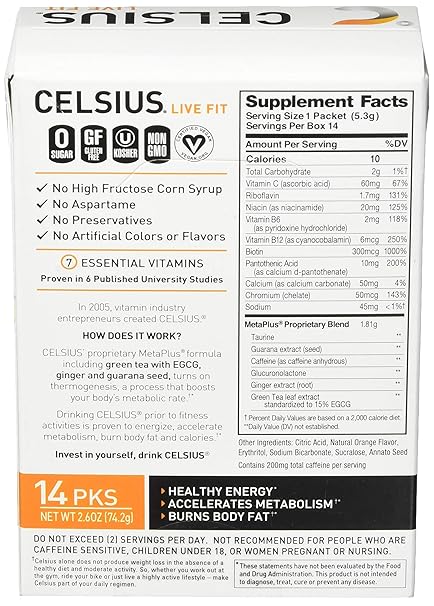 Amazon.com : CELSIUS On-the-Go Powder Stick Zero Sugar ...