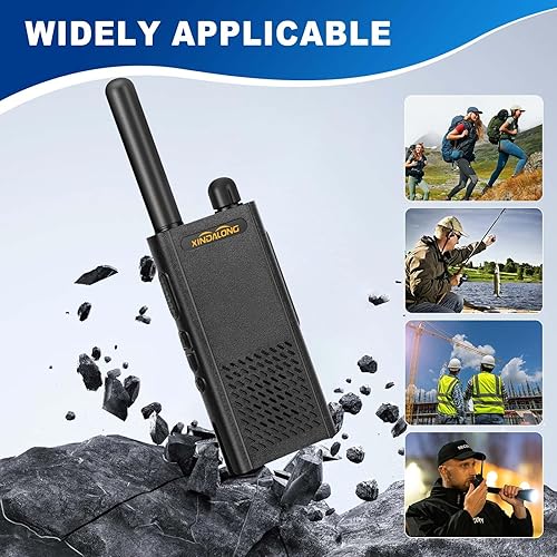 Miniatura 6 de Walkie Talkies T26 Radios bidireccionales ultrafinas y ligeras de largo alcance con 16 canales FRS, batería recargable de iones de litio, carga tipo