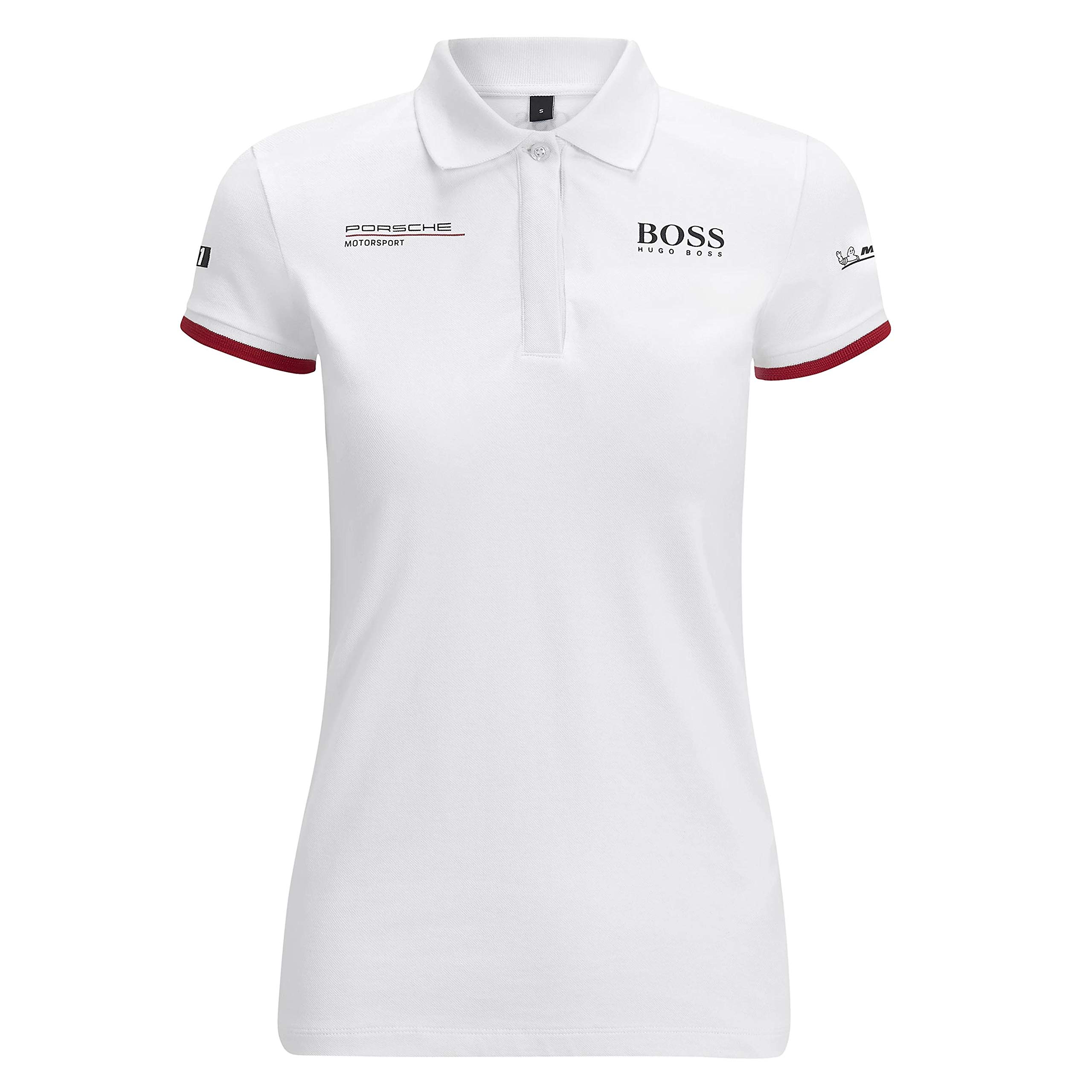 Porsche Motorsport Women's White Team Polo w/Motorsport Kit, White, X-Large