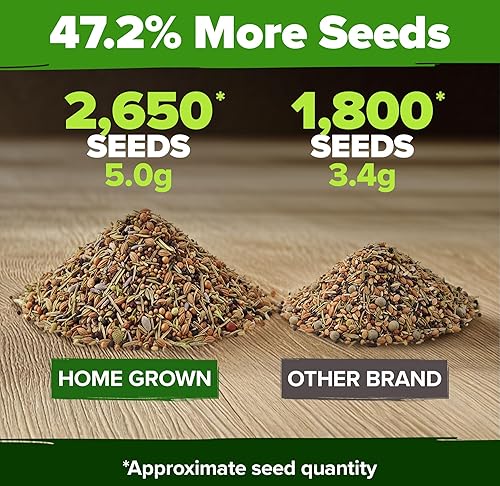 Miniatura 4 de HOME GROWN 6 semillas de hierbas para plantar más de 2,650 semillas de reliquia sin OMG Paquete variado extra grande de hierbas