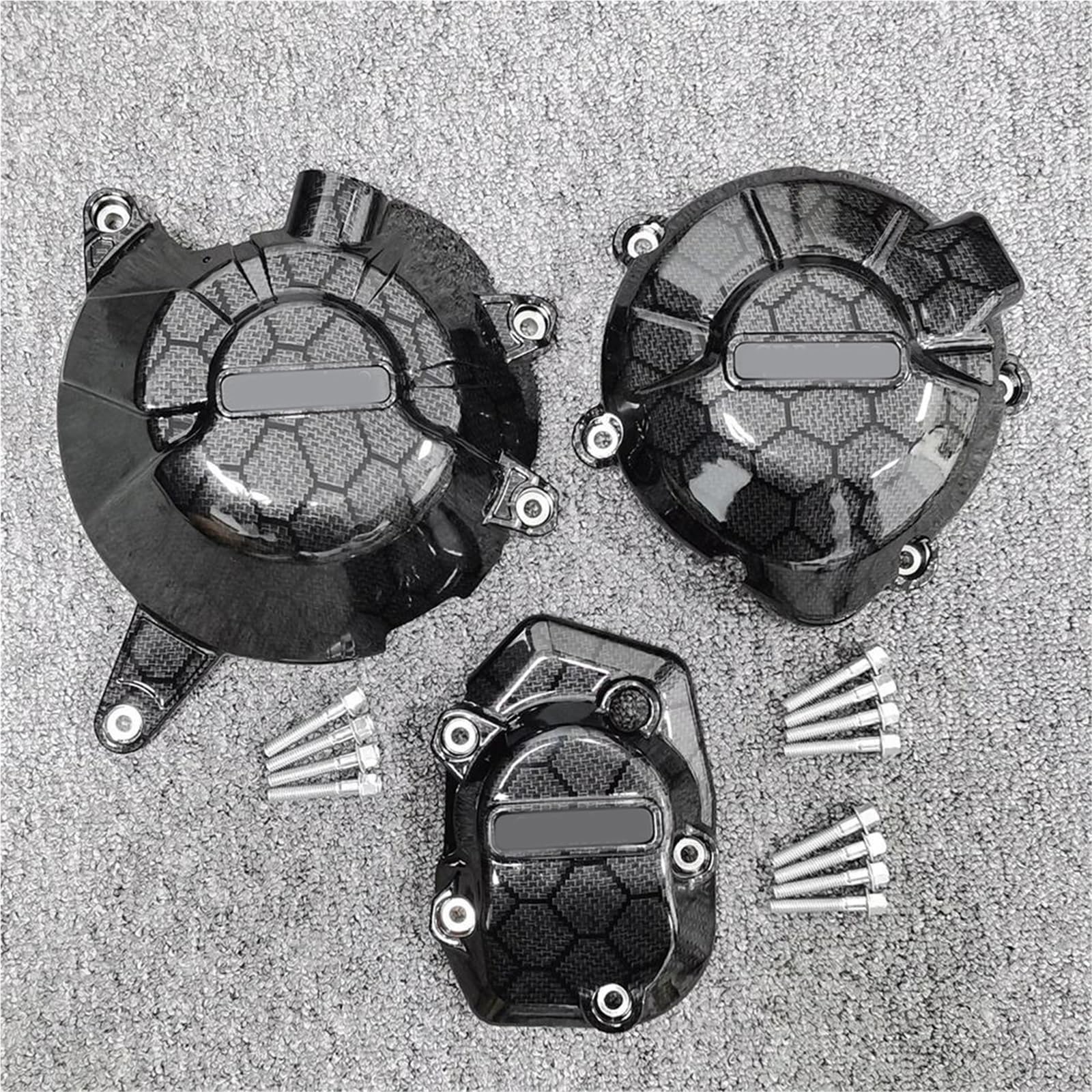 Housse de protection moteur Kawasaki Z900 et Z900SE 2017-2025 aspect carbone